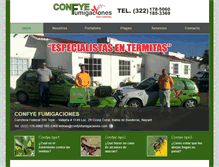 Tablet Screenshot of confyefumigaciones.com